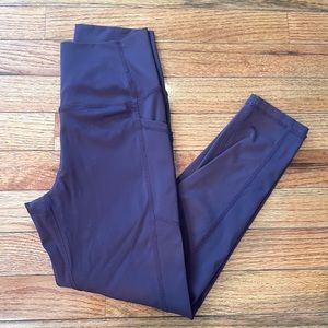 Zyia Active Silky Plum Light N Tight Cropped Leggings size 2
